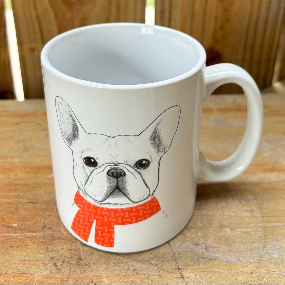 Chasing Baxter Frenchie French Bulldog in Orange Scarf Size 14oz